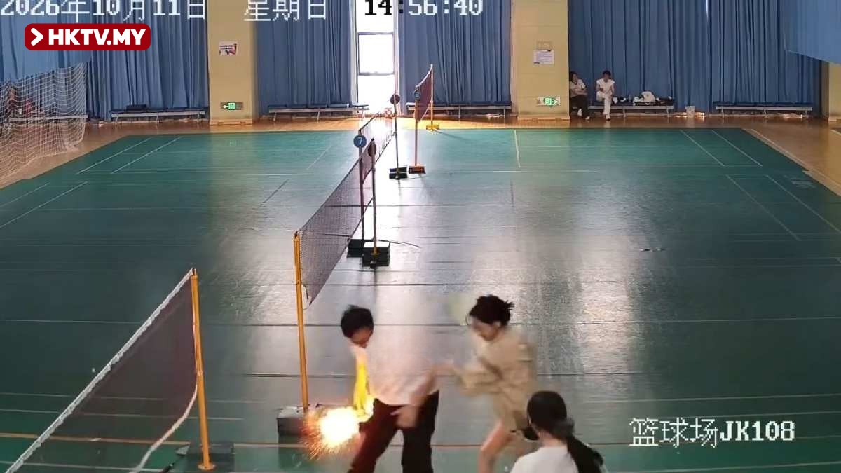 Man's phone explodes during badminton, causing severe burns in Hubei