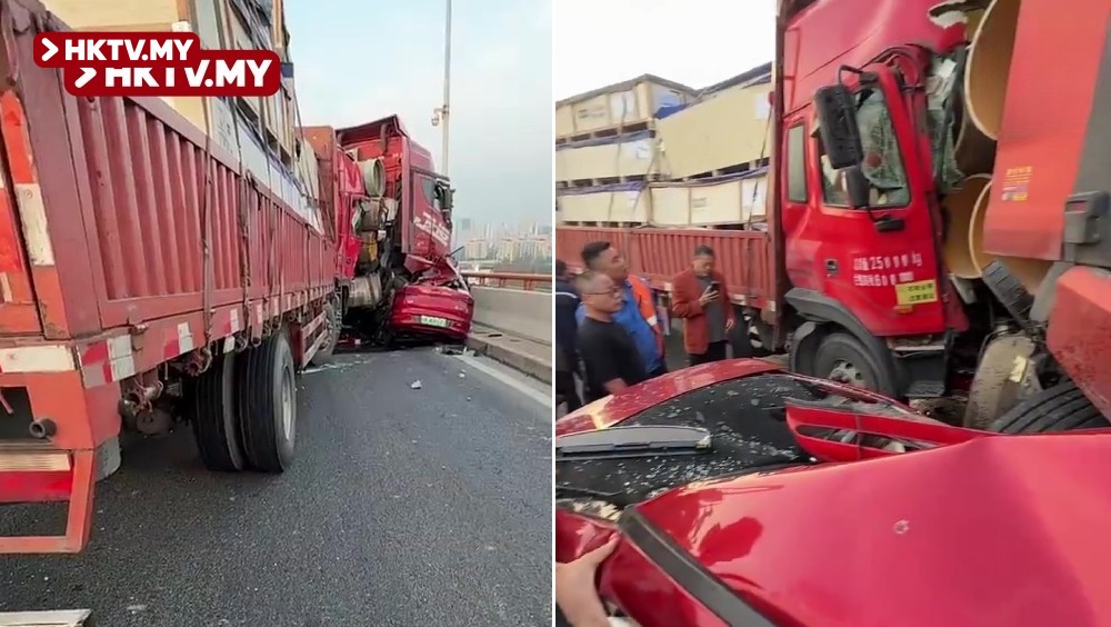 6-Car Chain Collision on Shanghai Xupu Bridge